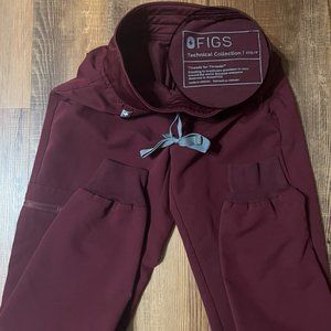 FIGS - BURGUNDY - ZAMORA JOGGERS - XXS/P